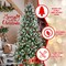 Edge Collections - 4' - Lifelike & Flocked Christmas Tree Collection for Festive Décor - 1 Piece